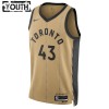 Camiseta Niños Toronto Raptors Pascal Siakam 2023-24 Nike City Edition Oro Swingman